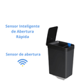 lixeira ativada por sensor de movimento 12L com tampa.